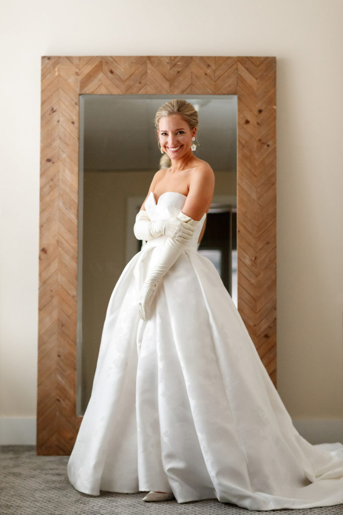 bride's portrait while getting ready