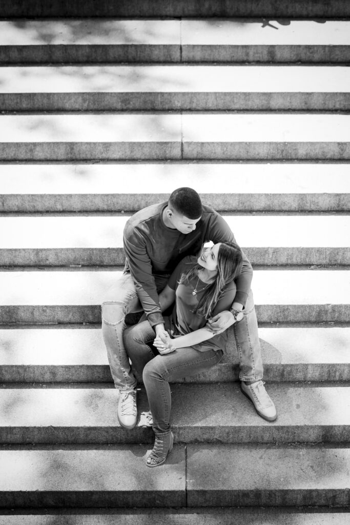 dellin janisa betances on steps in central park nyc