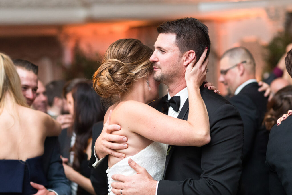 bride and groom first dance